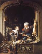 Gerrit Dou A Poulterer-s Shop oil on canvas